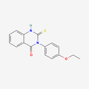 3-(4-ETHOXYPHENYL)-2-THIOXO-2,3-DIHYDROQUINAZOLIN-4(1H)-ONE structure, CAS 1035-51-4
