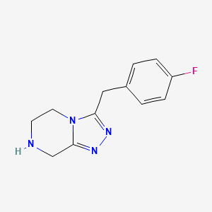 3-(4-FLUOROBENZYL)-5,6,7,8-TETRAHYDRO-[1,2,4]TRIAZOLO[4,3-A]PYRAZINE structure, CAS 1159553-30-6
