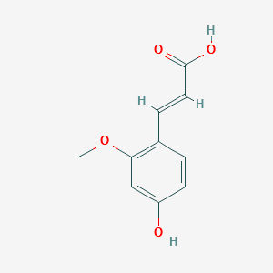 3-(4-HYDROXY-2-METHOXYPHENYL)ACRYLIC ACID structure, CAS 26358-19-0