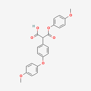 3-(4-METHOXYPHENOXY)-2-(4-(4-METHOXYPHENOXY)PHENYL)-3-OXOPROPANOIC ACID structure, CAS 70175-90-5