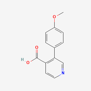 3-(4-METHOXYPHENYL)ISONICOTINIC ACID structure, CAS 1258618-34-6