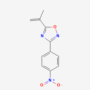 3-(4-NITROPHENYL)-5-(PROP-1-EN-2-YL)-1,2,4-OXADIAZOLE structure, CAS 1033202-00-4