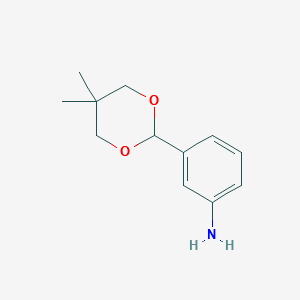 3-(5,5-DIMETHYL-1,3-DIOXAN-2-YL)ANILINE structure, CAS 51226-12-1