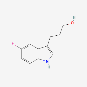 3-(5-FLUORO-1H-INDOL-3-YL)PROPAN-1-OL structure, CAS 141071-80-9