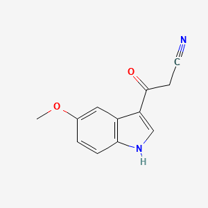 3-(5-METHOXY-1H-INDOL-3-YL)-3-OXOPROPANENITRILE structure, CAS 821009-89-6
