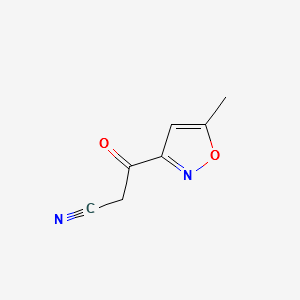 3-(5-METHYLISOXAZOL-3-YL)-3-OXOPROPANENITRILE structure, CAS 130371-64-1