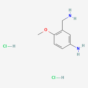 3-(AMINOMETHYL)-4-METHOXYANILINE DIHYDROCHLORIDE structure, CAS 102677-73-6