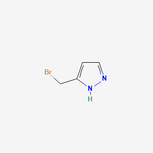 3-(BROMOMETHYL)-1H-PYRAZOLE structure, CAS 102846-12-8