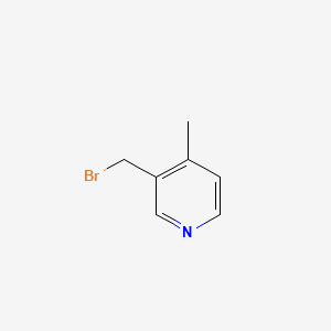 3-(BROMOMETHYL)-4-METHYLPYRIDINE structure, CAS 120277-12-5