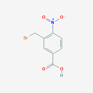 3-(BROMOMETHYL)-4-NITROBENZOIC ACID structure, CAS 916791-27-0