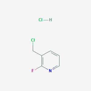 3-(CHLOROMETHYL)-2-FLUOROPYRIDINE HYDROCHLORIDE structure, CAS 477207-34-4