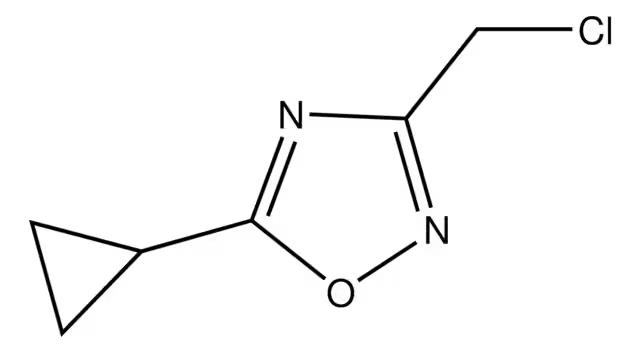 3-(CHLOROMETHYL)-5-CYCLOPROPYL-1,2,4-OXADIAZOLE structure, CAS 959237-80-0