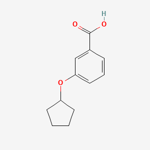 3-(CYCLOPENTYLOXY)BENZOIC ACID structure, CAS 158860-99-2