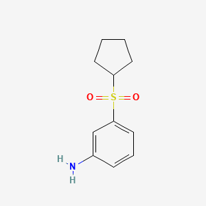 3-(CYCLOPENTYLSULFONYL)ANILINE structure, CAS 80213-37-2