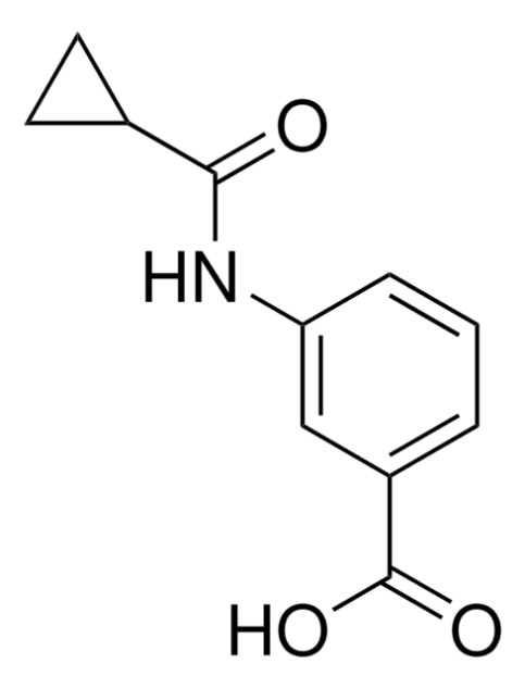 3-(CYCLOPROPANECARBOXAMIDO)BENZOIC ACID structure, CAS 54057-68-0