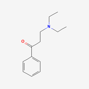 3-(DIETHYLAMINO)-1-PHENYLPROPAN-1-ONE structure, CAS 94-38-2