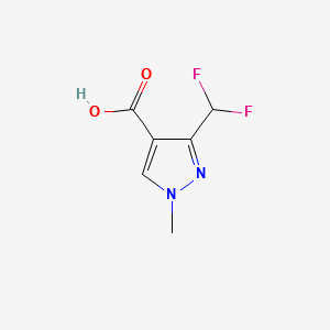 3-(DIFLUOROMETHYL)-1-METHYL-1H-PYRAZOLE-4-CARBOXYLIC ACID structure, CAS 176969-34-9