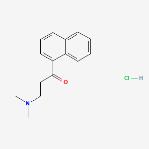 3-(DIMETHYLAMINO)-1-(NAPHTHALEN-1-YL)PROPAN-1-ONE HYDROCHLORIDE structure, CAS 5409-58-5