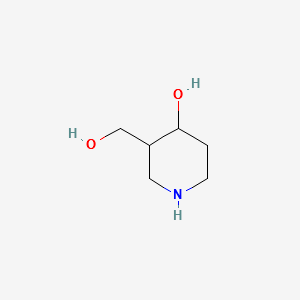 3-(HYDROXYMETHYL)PIPERIDIN-4-OL structure, CAS 252906-75-5