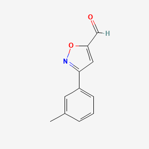 3-(M-TOLYL)ISOXAZOLE-5-CARBALDEHYDE structure, CAS 885273-54-1
