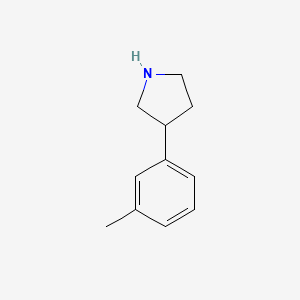 3-(M-TOLYL)PYRROLIDINE structure, CAS 954220-64-5