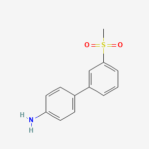 3-(METHYLSULFONYL)-[1,1'-BIPHENYL]-4-AMINE structure, CAS 16734-99-9