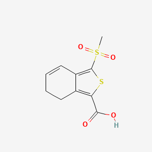 3-(METHYLSULFONYL)-6,7-DIHYDROBENZO[C]THIOPHENE-1-CARBOXYLIC ACID structure, CAS 175202-69-4