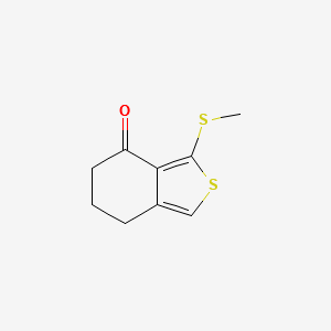 3-(METHYLTHIO)-6,7-DIHYDROBENZO[C]THIOPHEN-4(5H)-ONE structure, CAS 168279-57-0