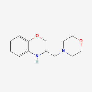 3-(MORPHOLINOMETHYL)-3,4-DIHYDRO-2H-BENZO[B][1,4]OXAZINE structure, CAS 131513-35-4