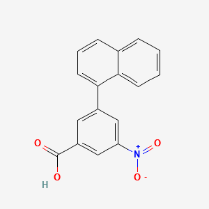3-(NAPHTHALEN-1-YL)-5-NITROBENZOIC ACID structure, CAS 1261964-85-5