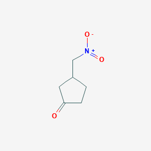 3-(NITROMETHYL)CYCLOPENTANONE structure, CAS 81266-47-9
