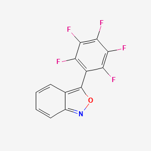 3-(PERFLUOROPHENYL)BENZO[C]ISOXAZOLE structure, CAS 14186-66-4