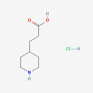 3-(PIPERIDIN-4-YL)PROPANOIC ACID HYDROCHLORIDE structure, CAS 51052-79-0