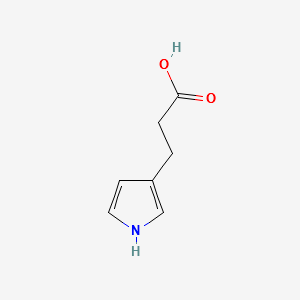 3-(PYRROL-3-YL)PROPIONIC ACID structure, CAS 134448-22-9