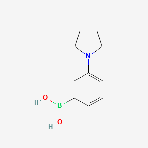 3-(PYRROLIDINO)PHENYLBORONIC ACID structure, CAS 659731-18-7