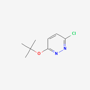 3-(TERT-BUTOXY)-6-CHLOROPYRIDAZINE structure, CAS 17321-24-3