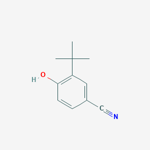 3-(TERT-BUTYL)-4-HYDROXYBENZONITRILE structure, CAS 4910-04-7