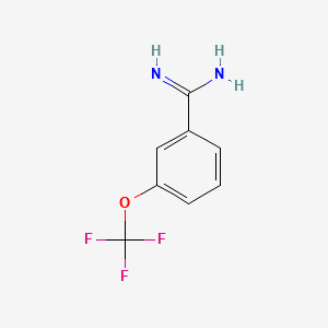3-(TRIFLUOROMETHOXY)BENZAMIDINE structure, CAS 791566-24-0