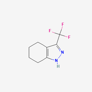 3-(TRIFLUOROMETHYL)-4,5,6,7-TETRAHYDRO-1H-INDAZOLE structure, CAS 35179-55-6
