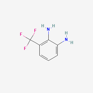 3-(TRIFLUOROMETHYL)BENZENE-1,2-DIAMINE structure, CAS 360-60-1