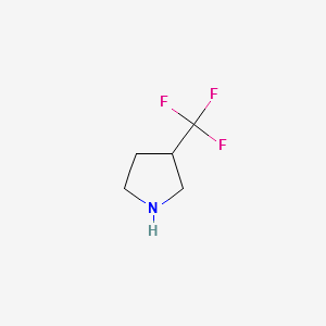 3-(TRIFLUOROMETHYL)PYRROLIDINE structure, CAS 644970-41-2