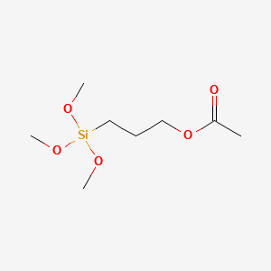 3-(TRIMETHOXYSILYL)PROPYL ACETATE structure, CAS 59004-18-1