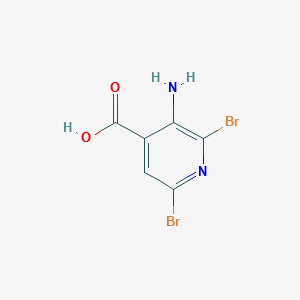 3-AMINO-2,6-DIBROMOISONICOTINIC ACID structure, CAS 52834-10-3