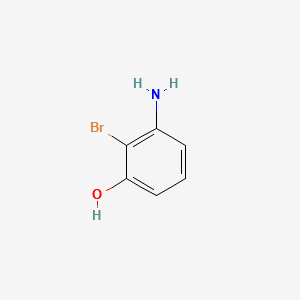 3-AMINO-2-BROMOPHENOL structure, CAS 100367-36-0