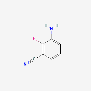 3-AMINO-2-FLUOROBENZONITRILE structure, CAS 873697-68-8