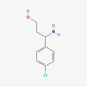 3-AMINO-3-(4-CHLOROPHENYL)-1-PROPANOL structure, CAS 68208-26-4