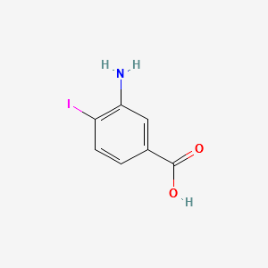 3-AMINO-4-IODOBENZOIC ACID structure, CAS 51411-81-5