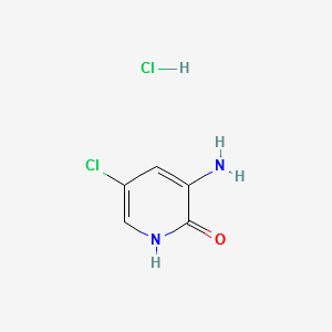 3-AMINO-5-CHLOROPYRIDIN-2-OL HYDROCHLORIDE structure, CAS 1261906-29-9