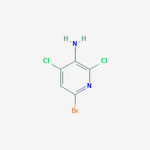 3-AMINO-6-BROMO-2,4-DICHLOROPYRIDINE structure, CAS 237435-16-4