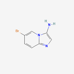 3-AMINO-6-BROMOIMIDAZO[1,2-A]PYRIDINE structure, CAS 705262-55-1